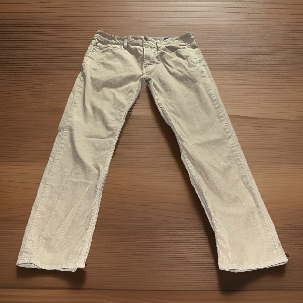 Vineyard Vines 32x30 Corduroy Pants Mens Tan 5 Pocket Straight Leg Cotton Blend